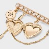 Hearts Bows Shoe Charm Set - Wild Fable™ Gold - 3 of 3