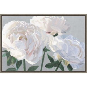 Amanti Art Essence of June I Gray by James Wiens Canvas Wall Art Print Framed 33 x 23-in. - 1 of 4