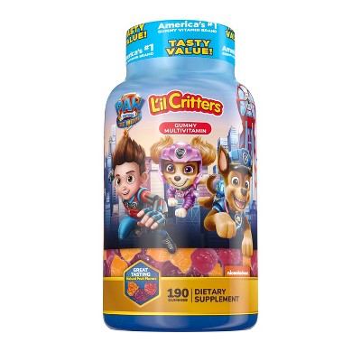 L'il Critters Paw Patrol Multivitamin Dietary Supplements - 190ct