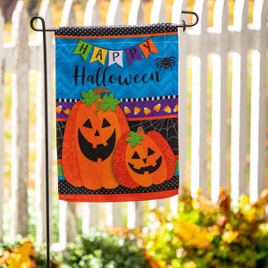 Halloween Greetings Garden Lustre Flag - 1 of 2