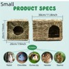 ZACHVO Natural Handmade Grass Shelter for Small Pets - Bunny, Chinchilla, Hamster - 4 of 4