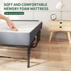 Sapphtopaz Twin Size Extra Long Folding Bed Frame, Heavy-Duty Rollaway Guest Bed with 5" Memory Foam for Tall People, Adults & Small Spaces - 4 of 4