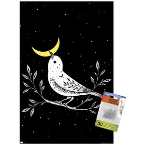 Trends International Episodic Drawing - Moon Bird Unframed Wall Poster Prints - 1 of 4