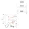 FM Furniture,Saxon Nightstand with a Drawer and Open Storage, Natural Oak - 2 of 4