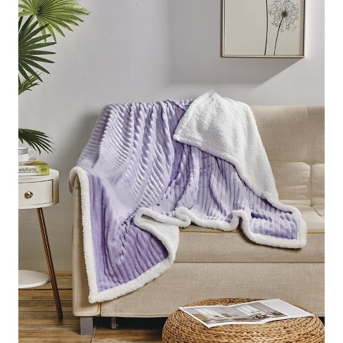 Lilac throw best sale