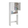 Storage Cabinet Over Toilet With 1 Open Shelf, White - ModernLuxe - 4 of 4