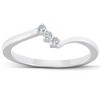 Pompeii3 1/2 Ct Marquise Diamond Engagement Trio Wedding Ring Set 10k White Gold - 2 of 4
