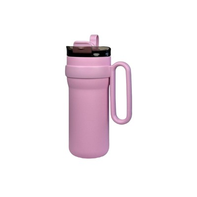 28.75oz/850ml stainless steel insulated water bottle, built-in straw double-drink coffee cup
