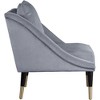 Meridian Furniture,Elegante Velvet Accent Chair - 3 of 4