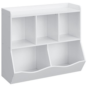 Kids Bookshelf, Children Bookcase Toy Storage Cubby, Children's Toy Shelf - 1 of 4