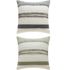 REGALWOVEN 2 Pcs Striped Decorative Throw Pillow Covers for Couch Bed Sofa Home Decor - 1 of 4