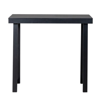 Syemin Console Tables 35.8 Inch Solid Wood Console Table for Entryway, Sofa Table Narrow Entryway Table, Behind The Couch, Black, 35.8"*12"*31.9"