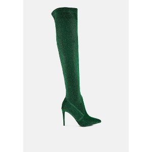 Tigerlily Knitted Stiletto Long Boots Women - 1 of 4
