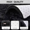 Itopfox Soft Black Rugs for Bedroom Living Room, Modern Indoor Fluffy Shaggy Area Rug, Non-Slip Fuzzy Furry Rug for Nursery Kids Room Dorm Room Home - 3 of 4