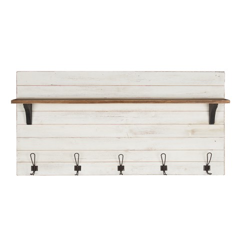white shelf with hooks target