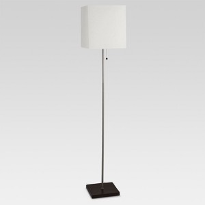 Square Stick Floor Lamp Silver Lamp Only - Threshold
