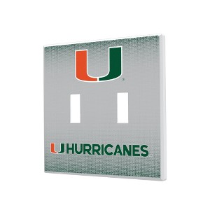 NCAA ACC Universities Linen Hidden-Screw Light Switch Plate for Double Toggle - 1 of 4