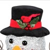 Haute Decor 17" Prelit Spun Acrylic Snowman - 3 of 4