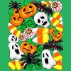 Women's Design By Humans Halloween Spooky Candies Party By BluedarkArt Racerback Tank Top - 2 of 3