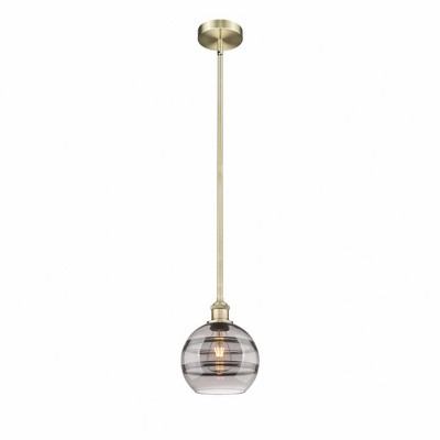 Rochester - 1 Light Stem Hung Mini Pendant In Industrial Style-9.38 Inches Tall and 8 Inches Wide