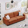 83" Modern Sofa, Corduroy 3 Seater Deep Seat Couch with Wide Armrest, Removable Washable Cushion Cover - 3 of 4