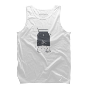 Men's Design By Humans Halloween in a jar By roc21 Tank Top - 1 of 2