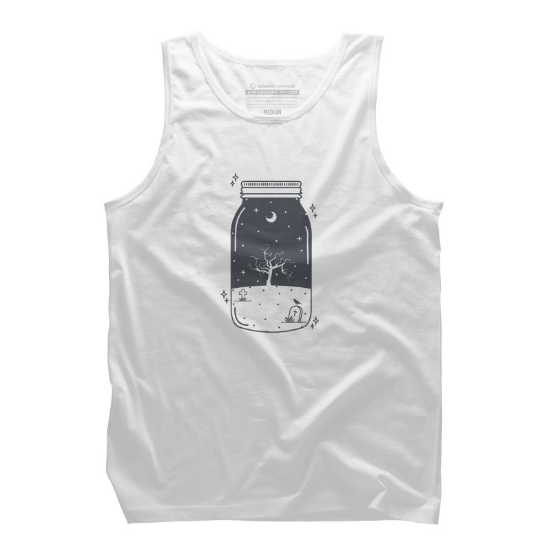 Men's Design By Humans Halloween in a jar By roc21 Tank Top, 1 of 3