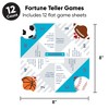 Big Dot of Happiness Go, Fight, Win - Sports - Valentine’s Day Party Cootie Catcher Game - Valentine Jokes for Kids Fortune Tellers - Set of 12 - 4 of 4
