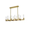 Elegant Lighting Noemi 10 - Light Pendant in  Satin Gold - 3 of 4