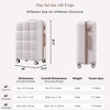 3 PCS Expandable ABS Hard Shell Luggage Set with Cup Holder, Spinner Wheels and TSA Lock,  20" with USB Port 4Q - ModernLuxe - 2 of 4