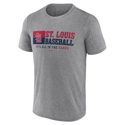 MLB St. Louis Cardinals Men's Gray Short Sleeve T-Shirt