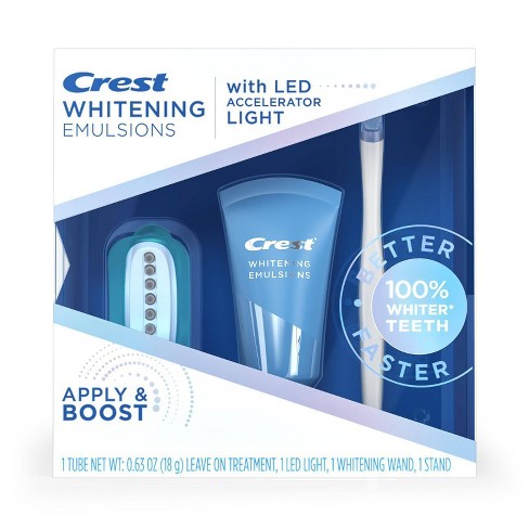 Crest Whitening Emulsions Leave-on Teeth Whitening Treatment with Hydrogen Peroxide & LED Accelerator Light - 0.63oz - image 1 of 4