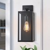 C Cattleya 1-Light Large Black Outdoor Hardwired Wall Lantern Sconce - image 2 of 4