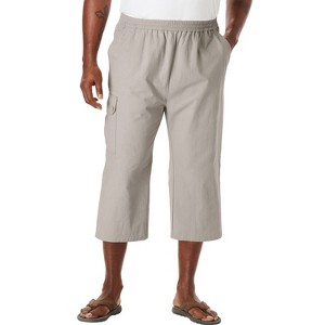 KingSize Men's Big & Tall Gauze Cargo Judo Shorts - 1 of 4