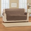 Collections Etc Soft Velvet Waterproof Quilted Furniture Cover - 2 of 3