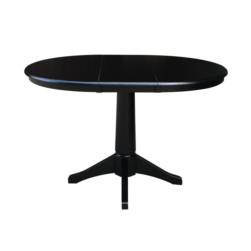 36" Magnolia Round Top Dining Table with 12" Leaf - International Concepts, 1 of 6