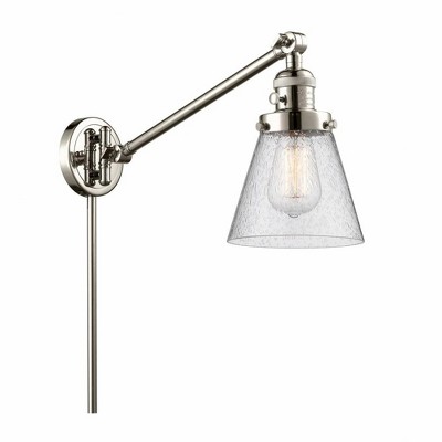 Cone - 1 Light Swing Arm Wall Sconce In Industrial Style-25 Inches Tall and 8 Inches Wide