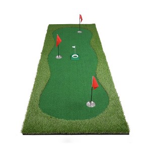 3.3x10 FT Golf Putting Green, Large Professional Golf Training Mat with 3 Flags, Golf Practice Putting Mat for Indoor Outdoor Home Yard Office - 1 of 4
