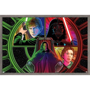 Trends International Star Wars: The Return Of The Jedi By Cole Thompson Framed Wall Poster Prints - 1 of 4