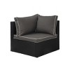 WestinTrends  4-Piece Outdoor Patio Sofa Sectional Set with Ottoman - 4 of 4
