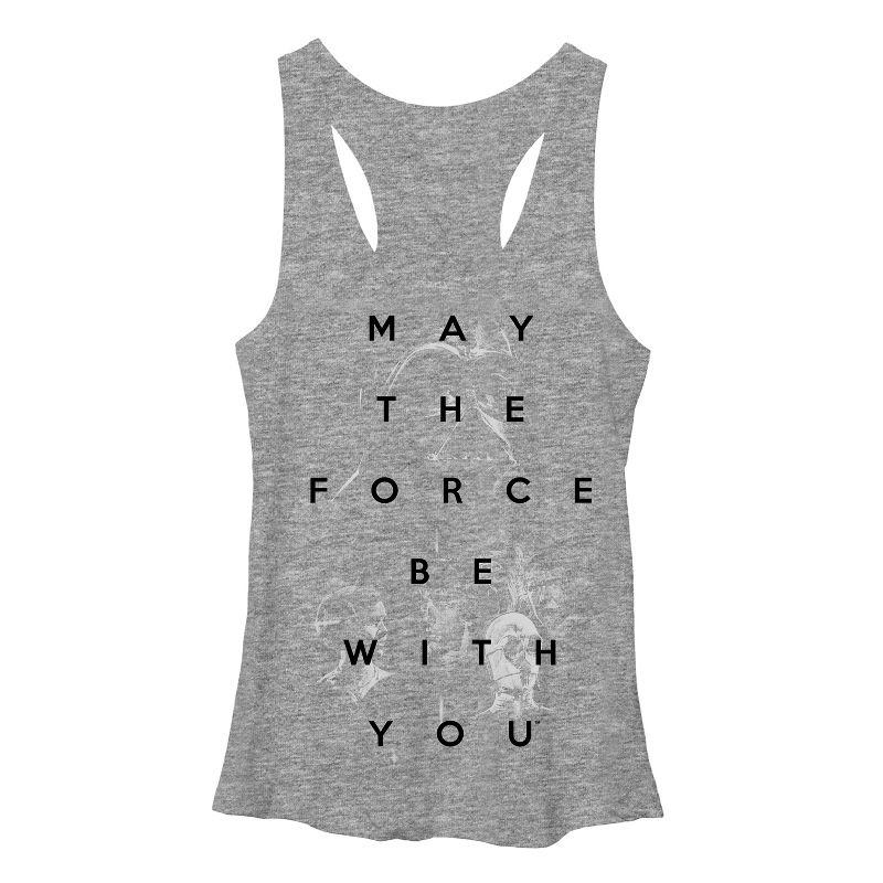 Women's Star Wars May the Force Be With You Racerback Tank Top, 1 of 4