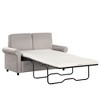 NicBex 57.4" Sleeper Sofa Bed with Twin Size Mattress Pad Velvet Pull Out Sofa Bed with 2 USB Ports for Living Room, Light Gray - 4 of 4