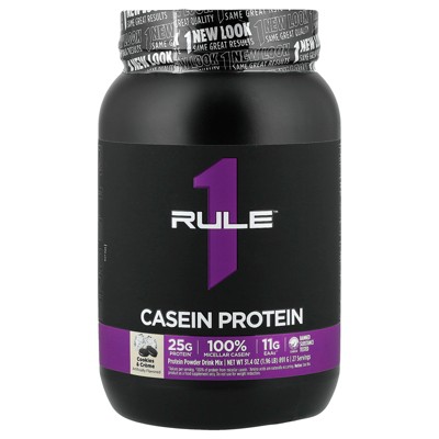 Rule One Proteins R1 Casein, Protein Powder Drink Mix, Cookies & Creme, 1.96 lb (891 g)