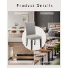 2-Piece Dining Chair Set, Modern Fabric Upholstered with Curved Back, Heavy-Duty Wooden Legs, for Dining, Kitchen, and Home, Easy-To-Clean Fabric - 4 of 4