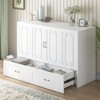 Mjkone Queen Murphy Bed with Mattress,Foldable Space-Saving Cube Cabinet Bed - 3 of 4