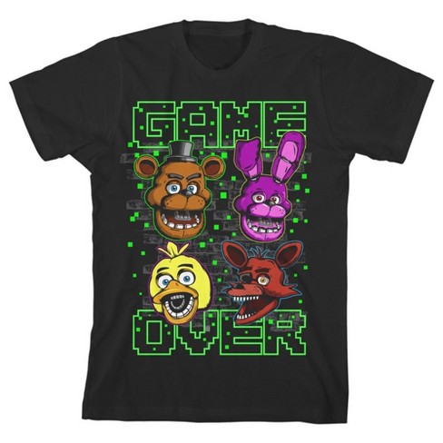 488px x 488px - Five Nights At Freddy's Youth Boys Characters Black Graphic T-shirt-x-small  : Target