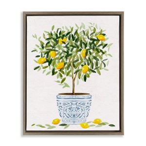 Stupell Industries Lemon Tree Detailed Planter, 17" x 21" - 1 of 4