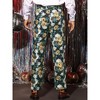 INSPIRE CHIC Men's Floral Pattern Regular Fit Dress Pants - 2 of 4