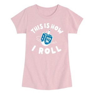 Girls' - Instant Message - This is How I Roll Fitted Short Sleeve Graphic T-Shirt - 1 of 4