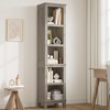 Arched Cabinet 71.6" Tall Kitchen Pantry, Farmhouse Storage Cabinet, Large Bookshelf with Doors, Arched Bookcase with Cabinets - 3 of 4
